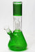8" single dome beaker glass water bong-Green - One Wholesale