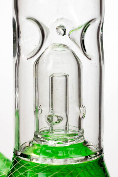 8" single dome beaker glass water bong- - One Wholesale