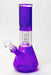 8" single dome beaker glass water bong-Purple - One Wholesale