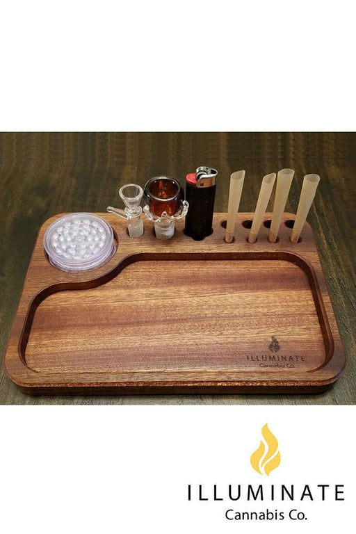 Mahogany regular rolling tray MK2 Tray Illuminate Cannabis Co.