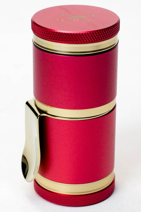 Mini Royale G Luxury Herb Grinder Metal Anodized Aerospace Aluminum-Imperial Red - One Wholesale