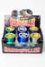 4 parts color grinder with a decoration lid Box of 12 Display Pack BANKA