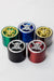 4 parts color grinder with a decoration lid Box of 12 Display Pack BANKA