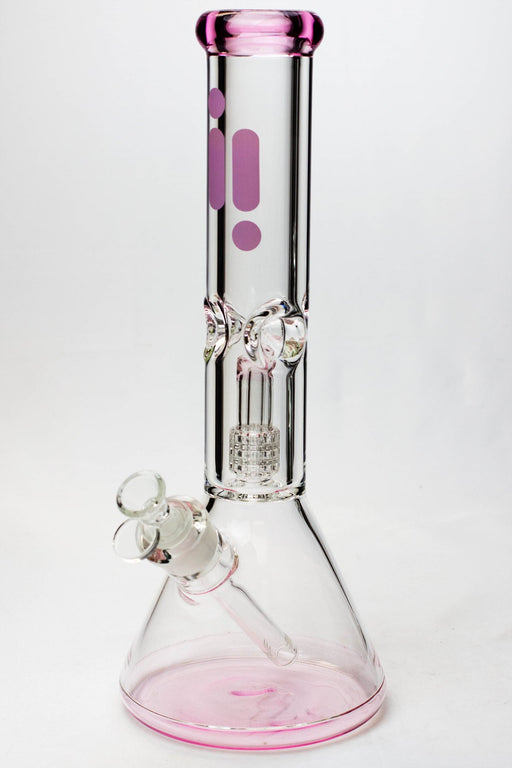 14" Infyniti shower-head 9 mm glass water bongs Glass Bong ONE Pink