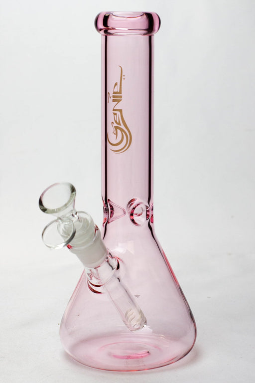 10" Genie color tube glass water bong Beaker Bong ONE Pink