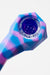 Multi colored Silicone hand pipe with glass bowl- - One Wholesale
