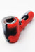 Multi colored Silicone hand pipe with glass bowl and tube- - One Wholesale