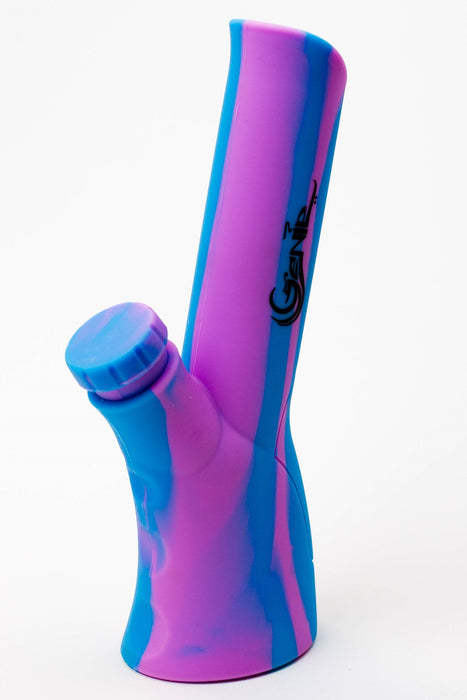8.5" Genie multi colored silicone water bong-PR/BL - One Wholesale