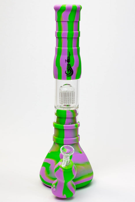 14.5" Genie detachable silicone water bong and bubbler- - One Wholesale