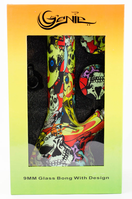 Genie 12" S2-Graphic 9mm glass beaker bong gift set Beaker Bong ONE