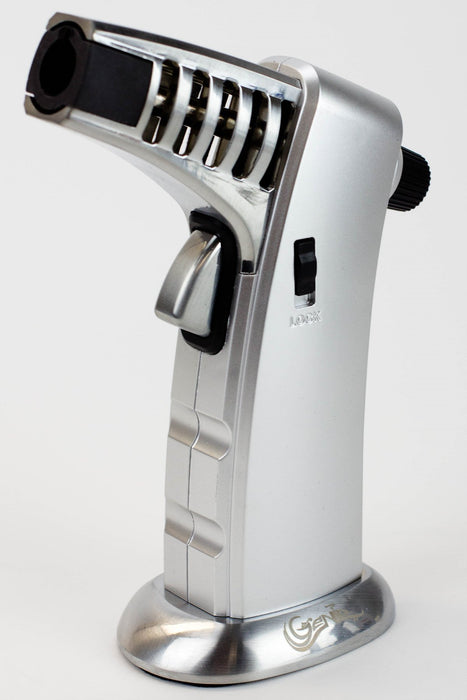 Genie Adjustable Single Jet Torch Lighter 987 Torch ONE Silver