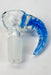 Built-in glass screen bowl with horn handle-Blue - One Wholesale