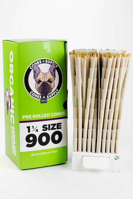 Cone + Supply 84 mm Pre-Rolled Organic HEMP cones 900 Pre-rolled Cone (Bulk / Tower) ONE