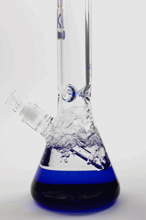 18" Spark 7 mm colored bottom glass water bong Beaker Bong ONE