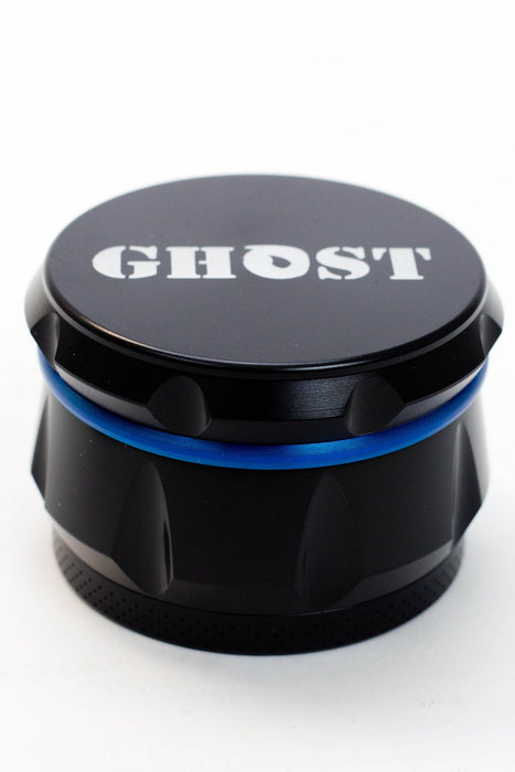 GHOST 4 parts black herb grinder-Blue - One Wholesale