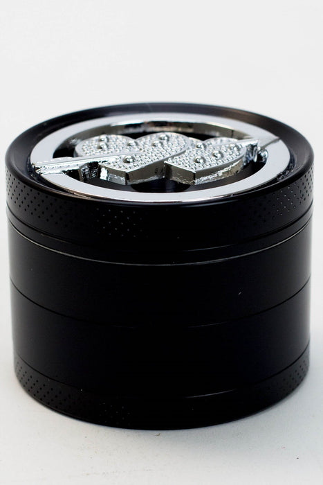 GHOST 4 parts color grinder with a decoration lid-Black - One Wholesale