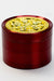 GHOST 4 parts color grinder with a decoration lid-Red - One Wholesale