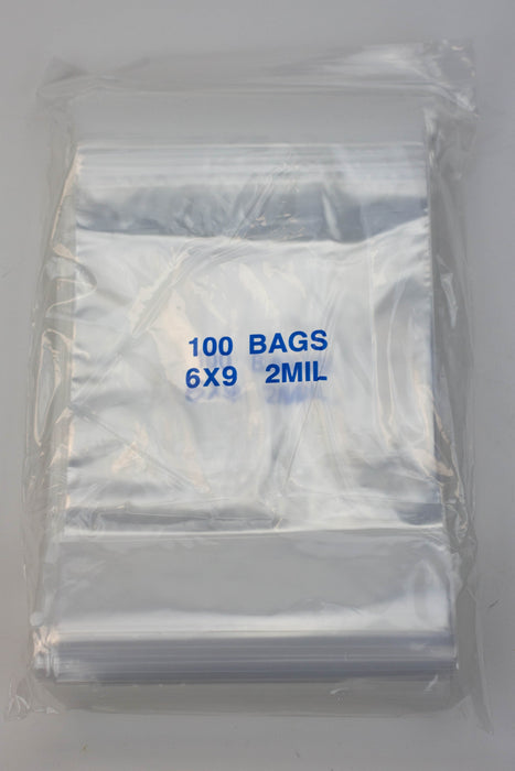 2 MIL Reclosable Zipper Bags Zip Bag ONE 6" x 9"