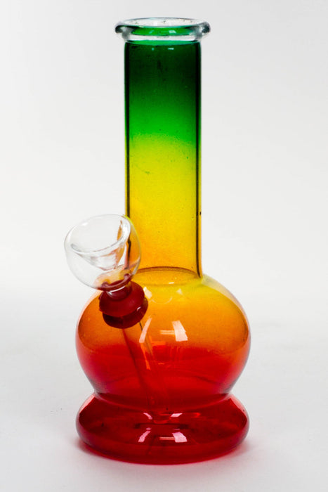 6 in. Rasta glass water bong-F - One Wholesale