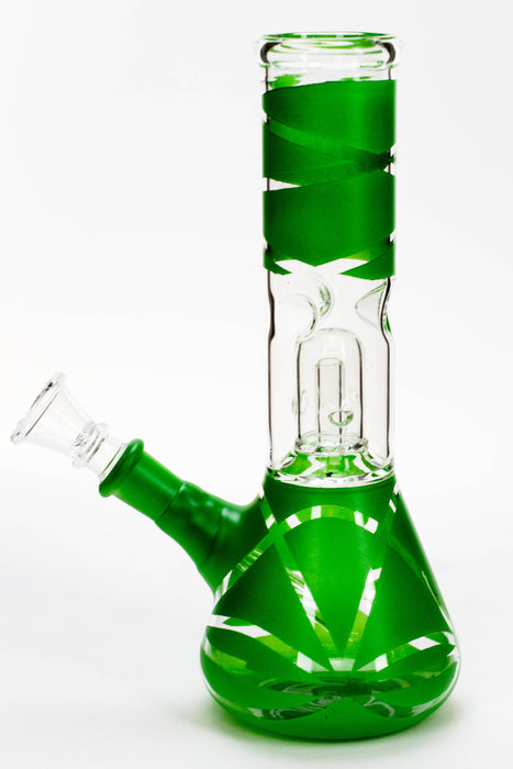 8" single dome percolator glass water bong- - One Wholesale