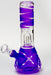 8" single dome percolator glass water bong-Purple - One Wholesale