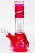 8" single dome percolator glass water bong-Red - One Wholesale