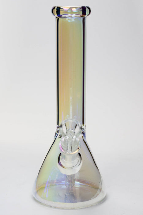 10" Infyniti Metallic tube glass water bong- - One Wholesale
