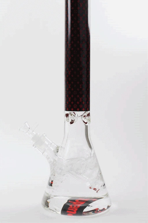 20" Luxury Patterned 9 mm glass water bong Beaker Bong ONE