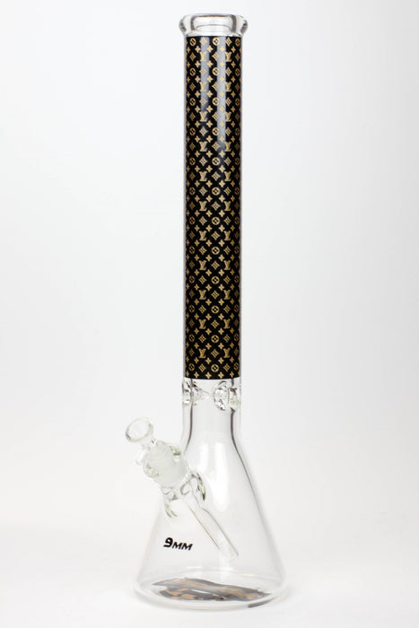 20" Luxury Patterned 9 mm glass water bong-C - One Wholesale
