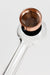 5.5" Glass tube pipe TP001 with metal screen Box of 24 Glass Pipe ONE