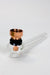 5.5" Glass tube pipe TP001 with metal screen Box of 24 Glass Pipe ONE
