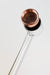 5.5" Glass tube pipe TP004 with metal screen Box of 24 Glass Pipe ONE