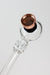 5.5" Glass tube pipe TP005 with metal screen Box of 24 Glass Pipe ONE
