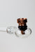 5.5" Glass tube pipe TP005 with metal screen Box of 24 Glass Pipe ONE