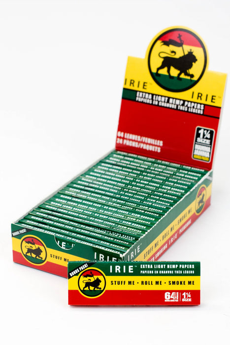 IRIE RASTA Rolling Paper 1¼ - 24 packs 1 - 1/4" Size ONE