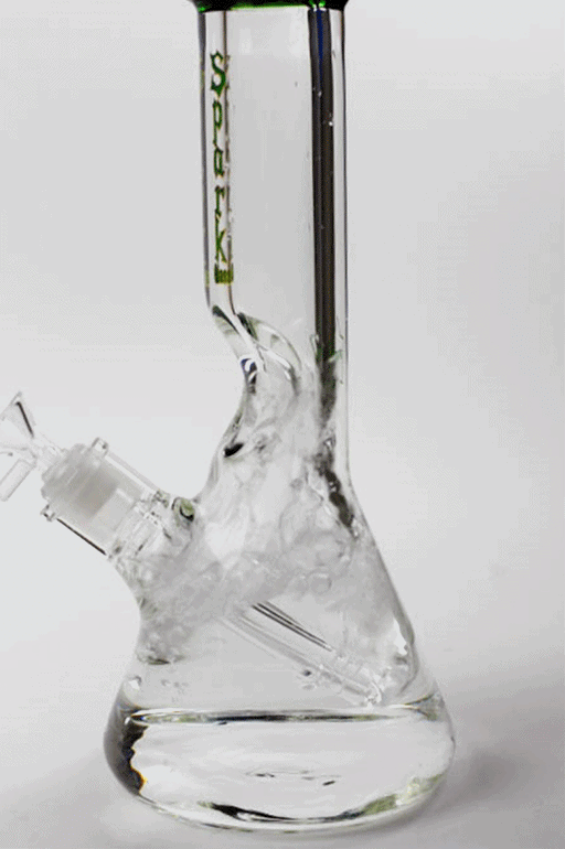 12" Single pinch 9 mm Beaker glass water bong Beaker Bong ONE