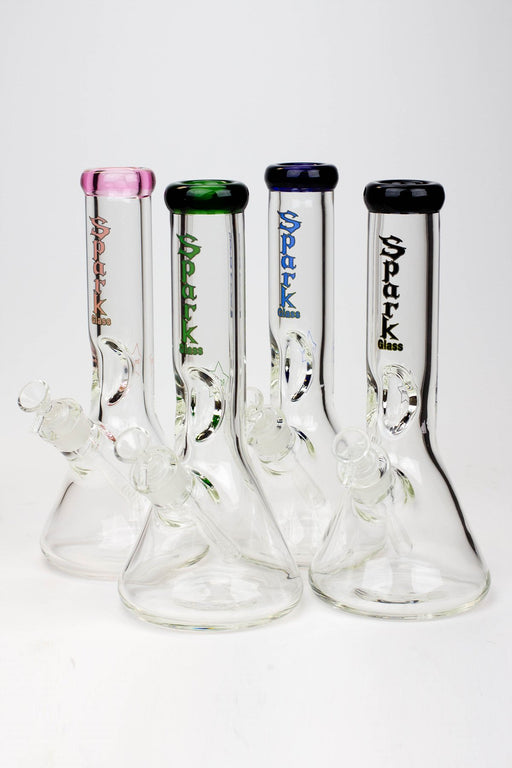 12" Single pinch 9 mm Beaker glass water bong Beaker Bong ONE