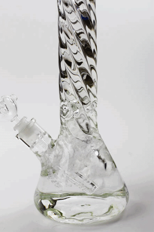 16" Twisted 9 mm glass tube beaker water bong Beaker Bong ONE