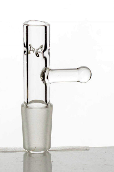 3 Pinched straight glass bowl Bowl · Banger · Oil Burner ONE Clear 14 mm Female Joint