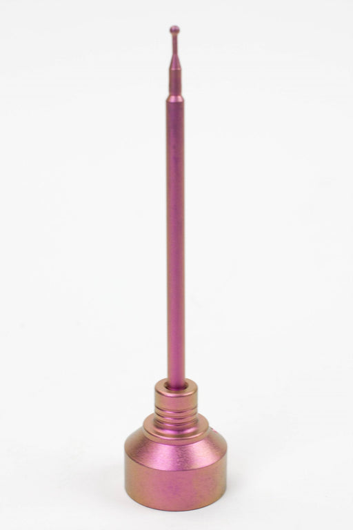 Color Titanium cap with dab tool and one hole Cap · Dabber · Insert · Clip · Nail ONE Pink