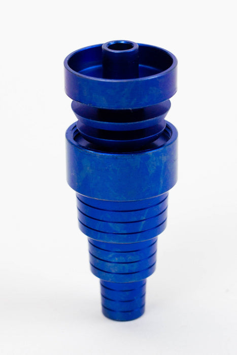 Color Titanium 6-in-1  Domeless Nail-Blue - One Wholesale