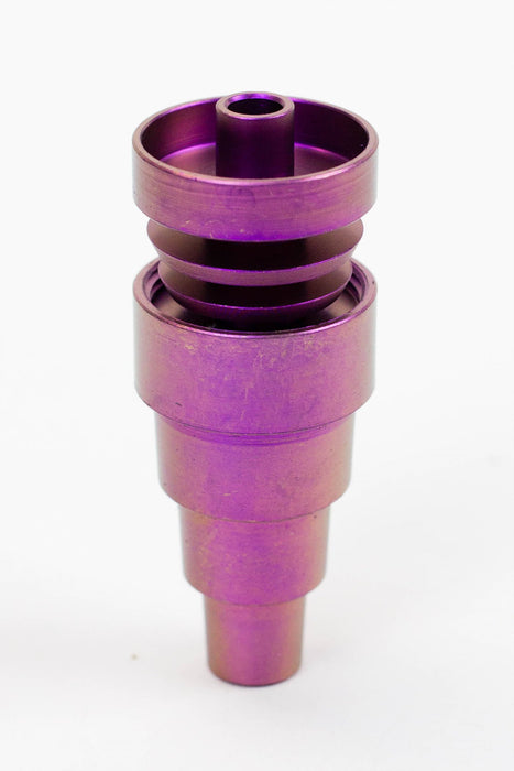 Color Titanium 6-in-1  Domeless Nail-Purple - One Wholesale