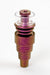 Color Titanium Domeless Nail with quartz dish-Pink - One Wholesale