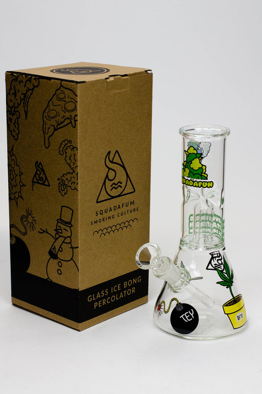 Squadafum Glass Ice bong Percolator Stickers Glass Bong Squadafum Canada
