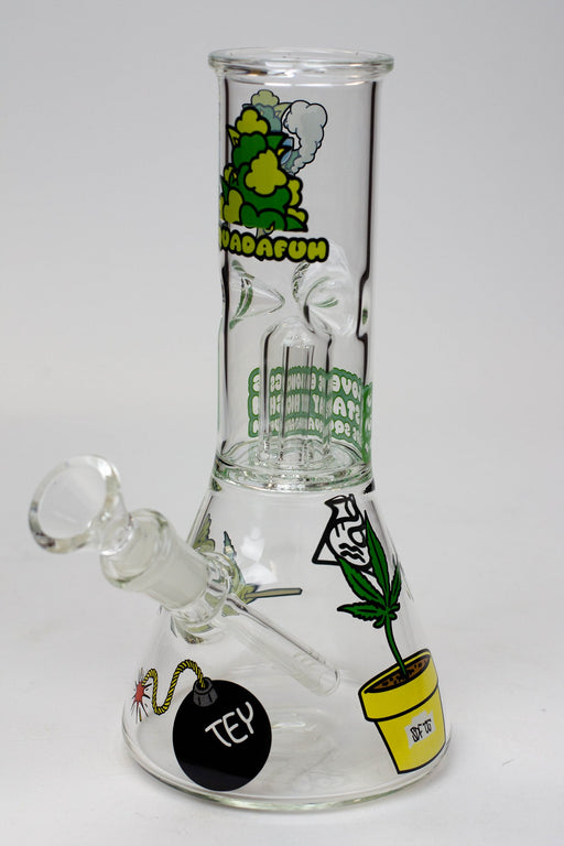 Squadafum Glass Ice bong Percolator Stickers Glass Bong Squadafum Canada Green