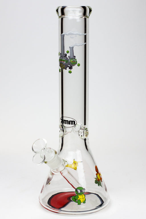 13.5" Cartoon beaker 7 mm glass water bong Glass Bong Northern Aurora Trading Ltd Cartoon PM