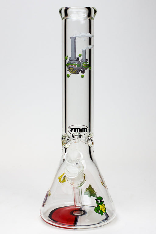 13.5" Cartoon beaker 7 mm glass water bong Glass Bong Northern Aurora Trading Ltd