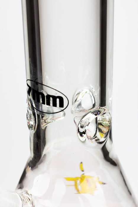 13.5" Cartoon beaker 7 mm glass water bong- - One Wholesale