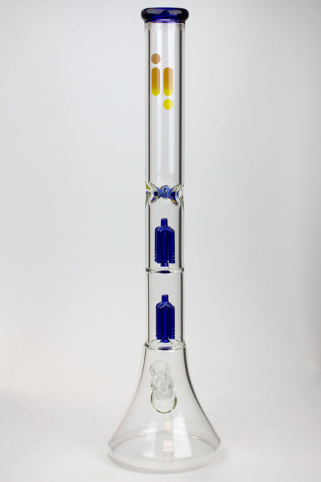 23" Infyniti Dual tree arms 7 mm glass water bong- - One Wholesale