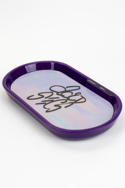 Acid Secs Bluetooth Speaker LED Rolling Tray-Purple - One Wholesale
